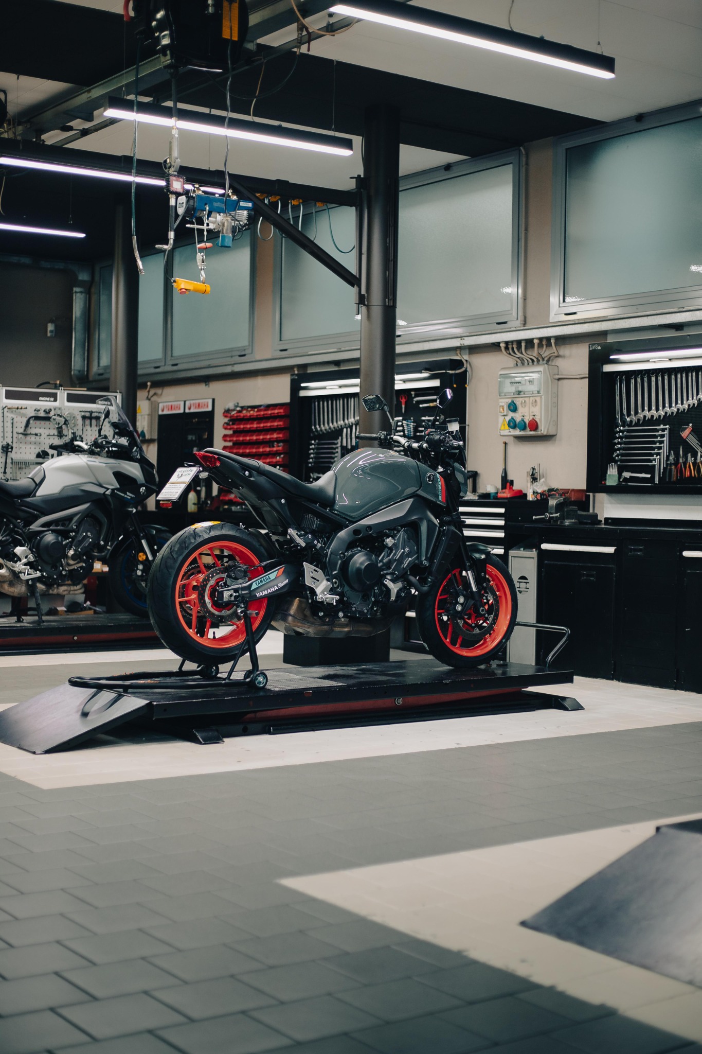 Moto in officina